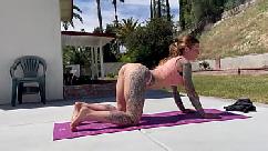 Real naked yoga with felicity feline